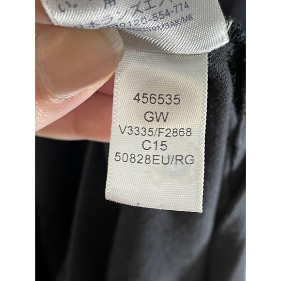 Lands' End Dress Womens Large Black Sleeveless Maxi V-Neck Wrap Pima Blend Knit - Picture 7 of 8